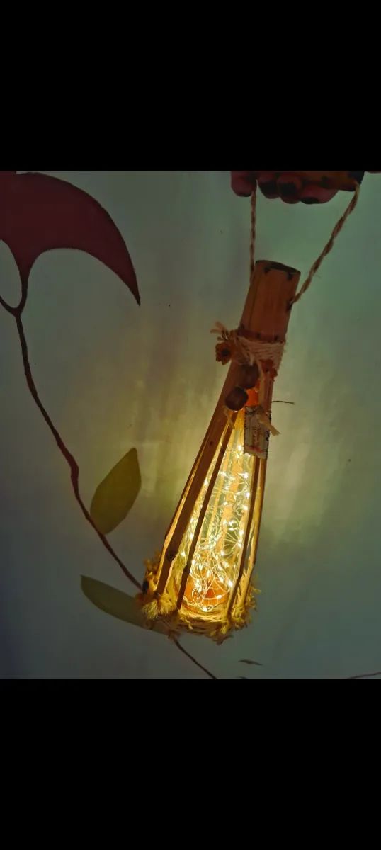 Luminária Boho Sustentável