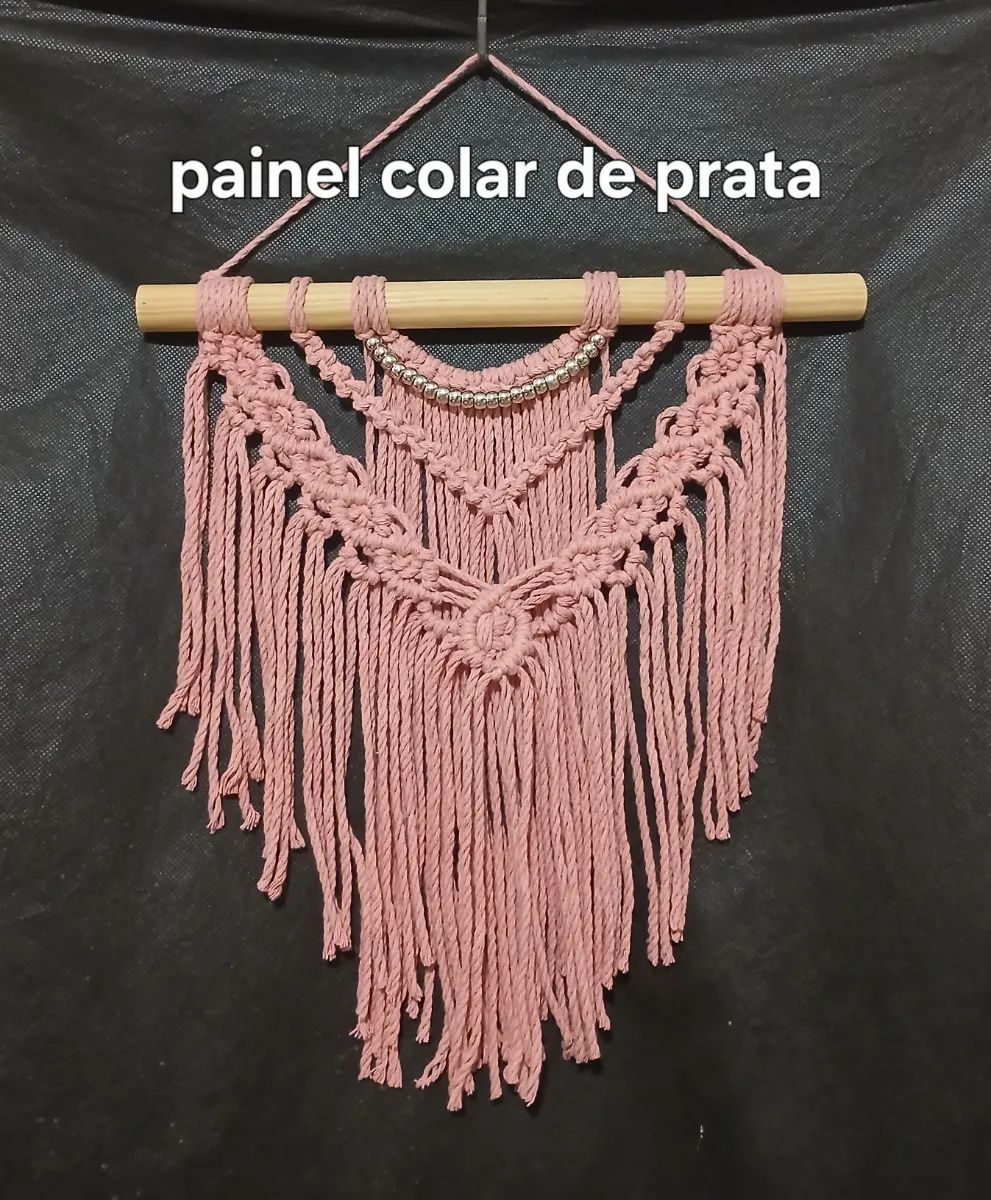 Painel colar de prata