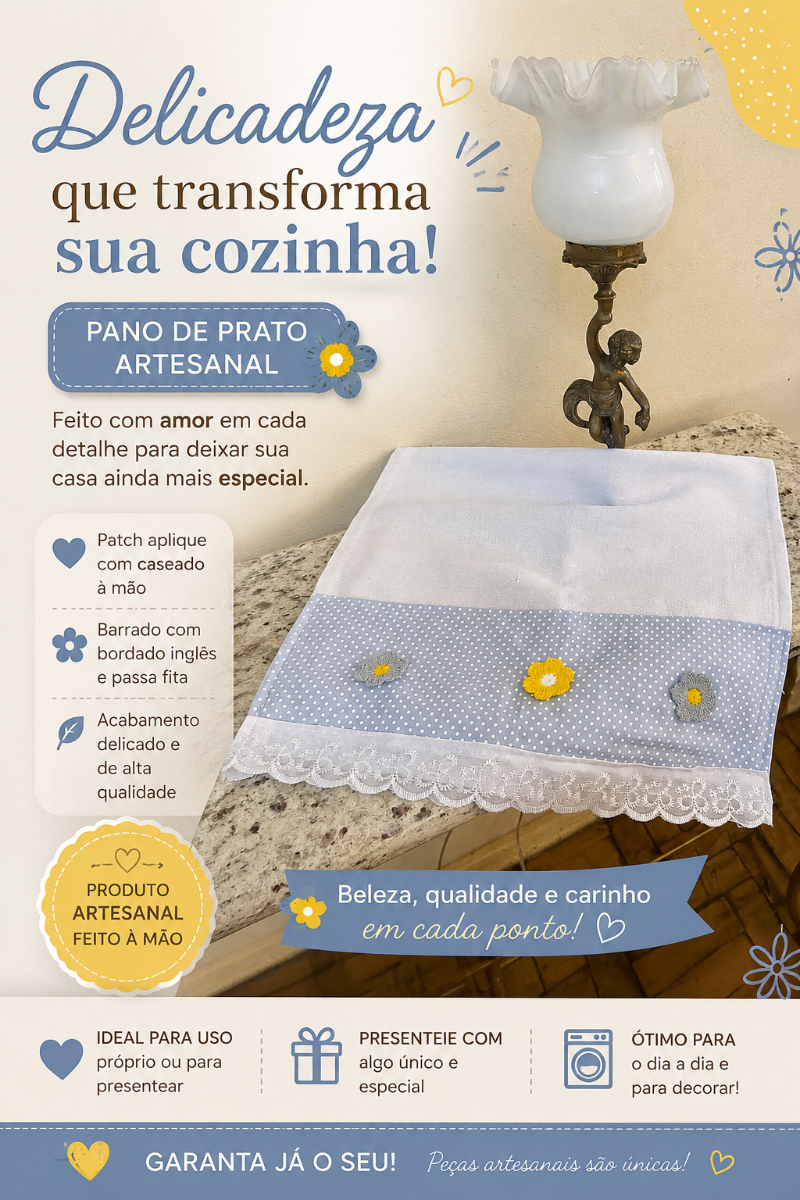 Pano de prato 100/ algodão