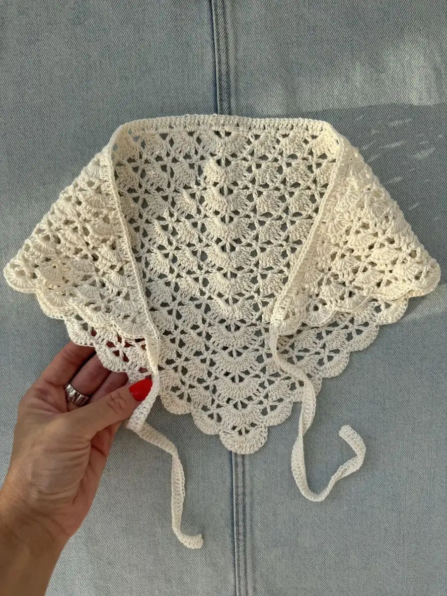 Bandana de Crochê Artesanal (imagens ilustrativas)