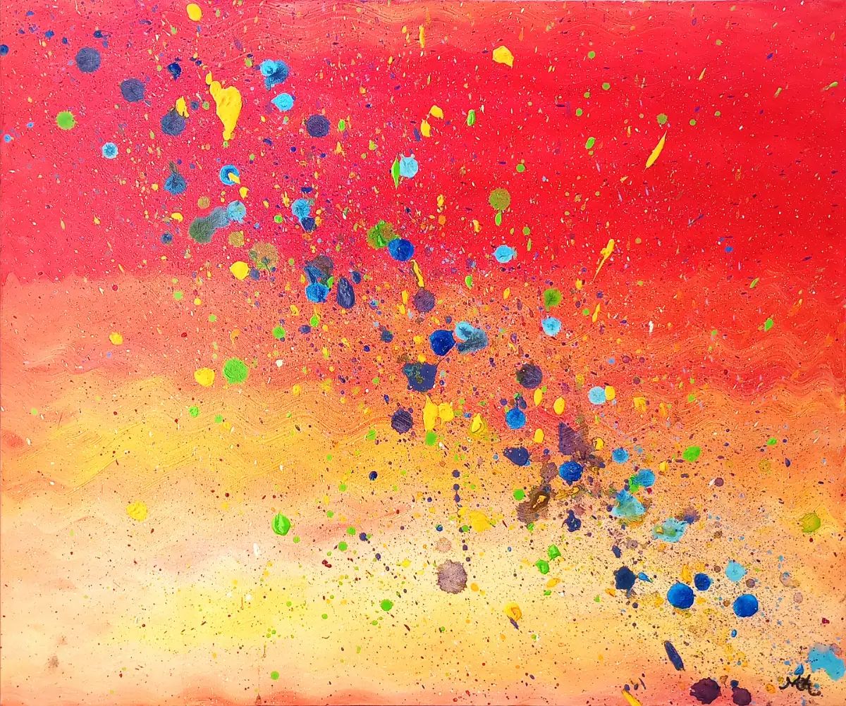Pintura em acrilico sobre tela 50x60cm - de Mariah Karolina