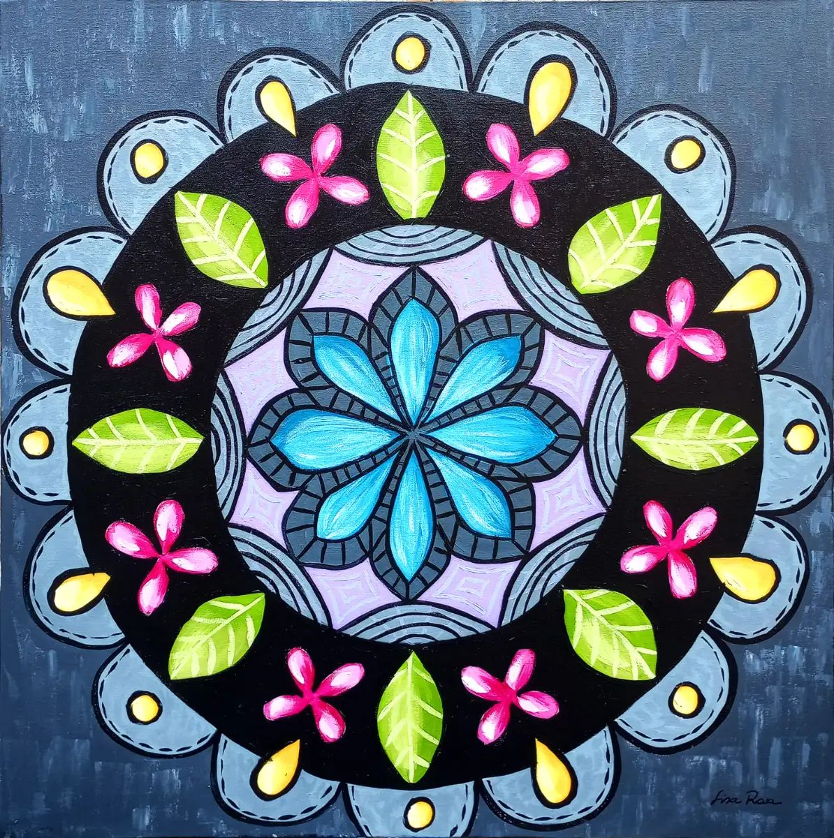 Pintura em acrílico sobre tela60x60cm - de Lisa Rosa