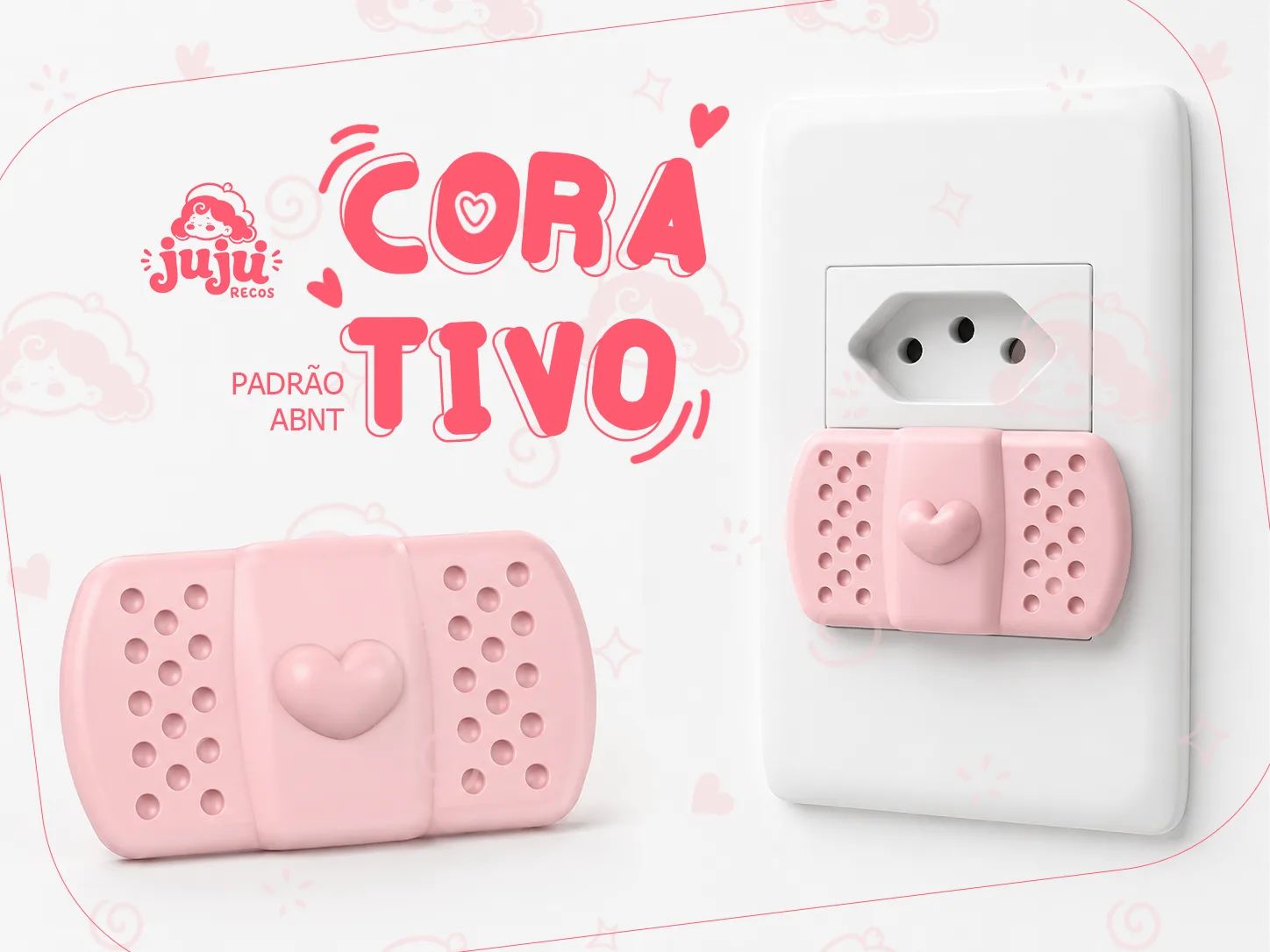 Protetor de tomada decorativo - Corativo